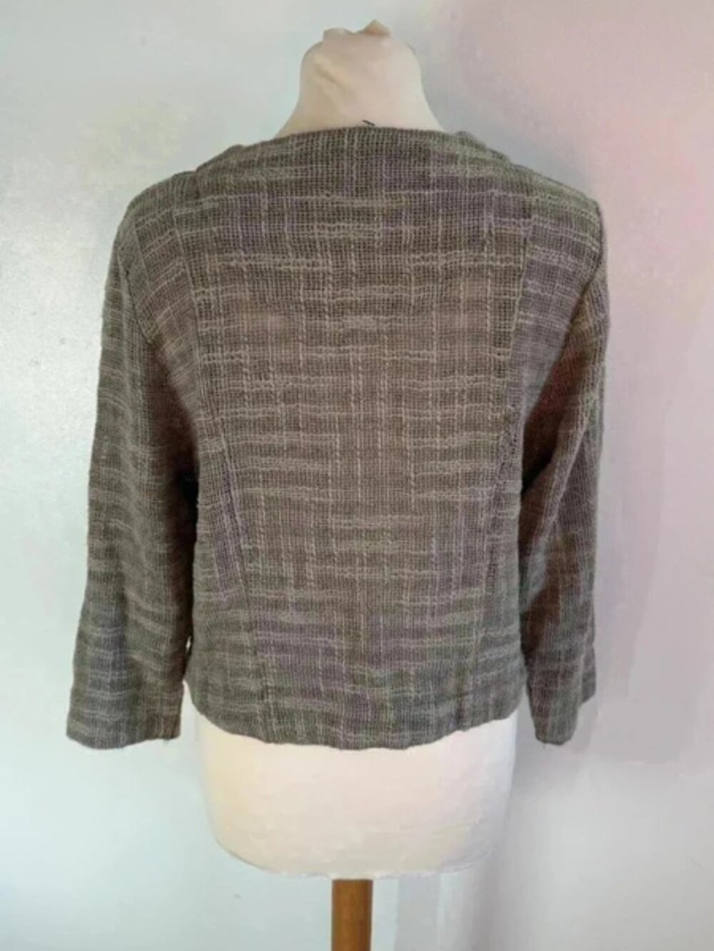 Viz A Viz cotton rich button through jacket / cardigan Size 8-10 - Picture 4 of 5